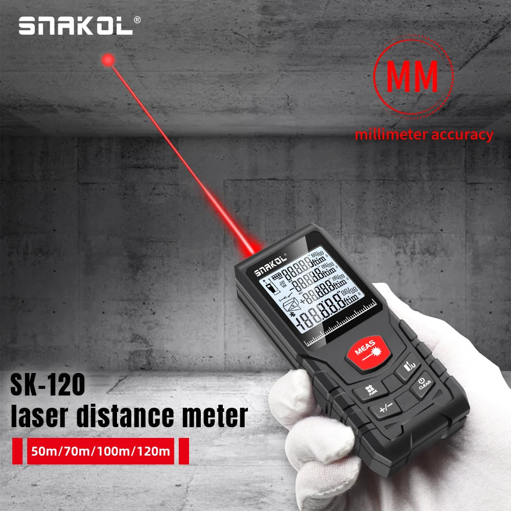 Laser Medidor de distancia 50M/70M/100M/120M